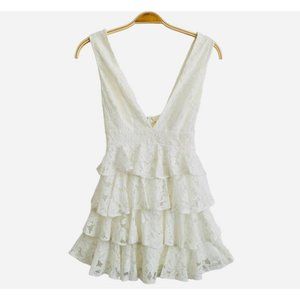 SAINTS + Secrets White Lace Dress